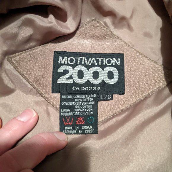 Suede leather jacket with pockets vintage - Picture 4 of 4